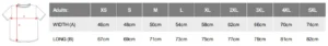 Roly Atomic (ROL6424) Size Chart