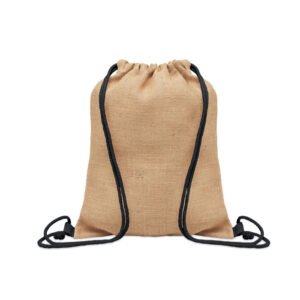 Jute drawstring bag